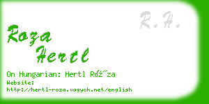 roza hertl business card